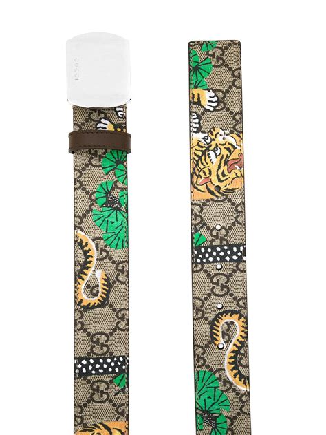 gucci bengal supreme belt tiger print replica|gucci tiger print.